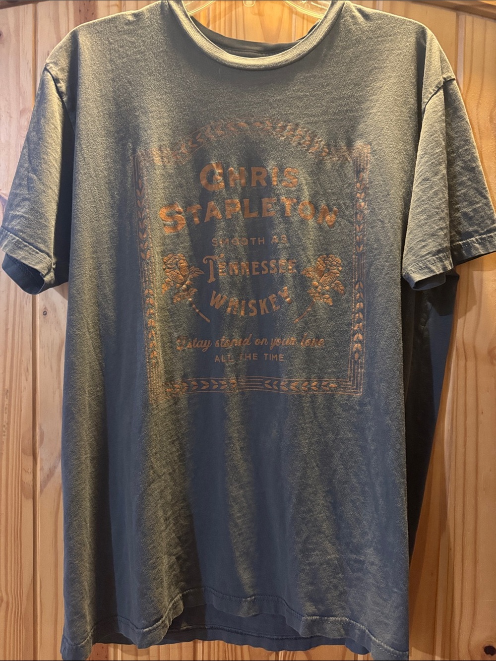 Chris Stapleton Short-Sleeve Graphic Tee in Washed Gray